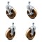 Service Caster 5 Inch High Temp Phenolic Wheel Swivel 1/2 Inch Threaded Stem Caster Brakes, 2PK SCC-TS20S514-PHSHT-121315-2-TLB-2 - alternate 1